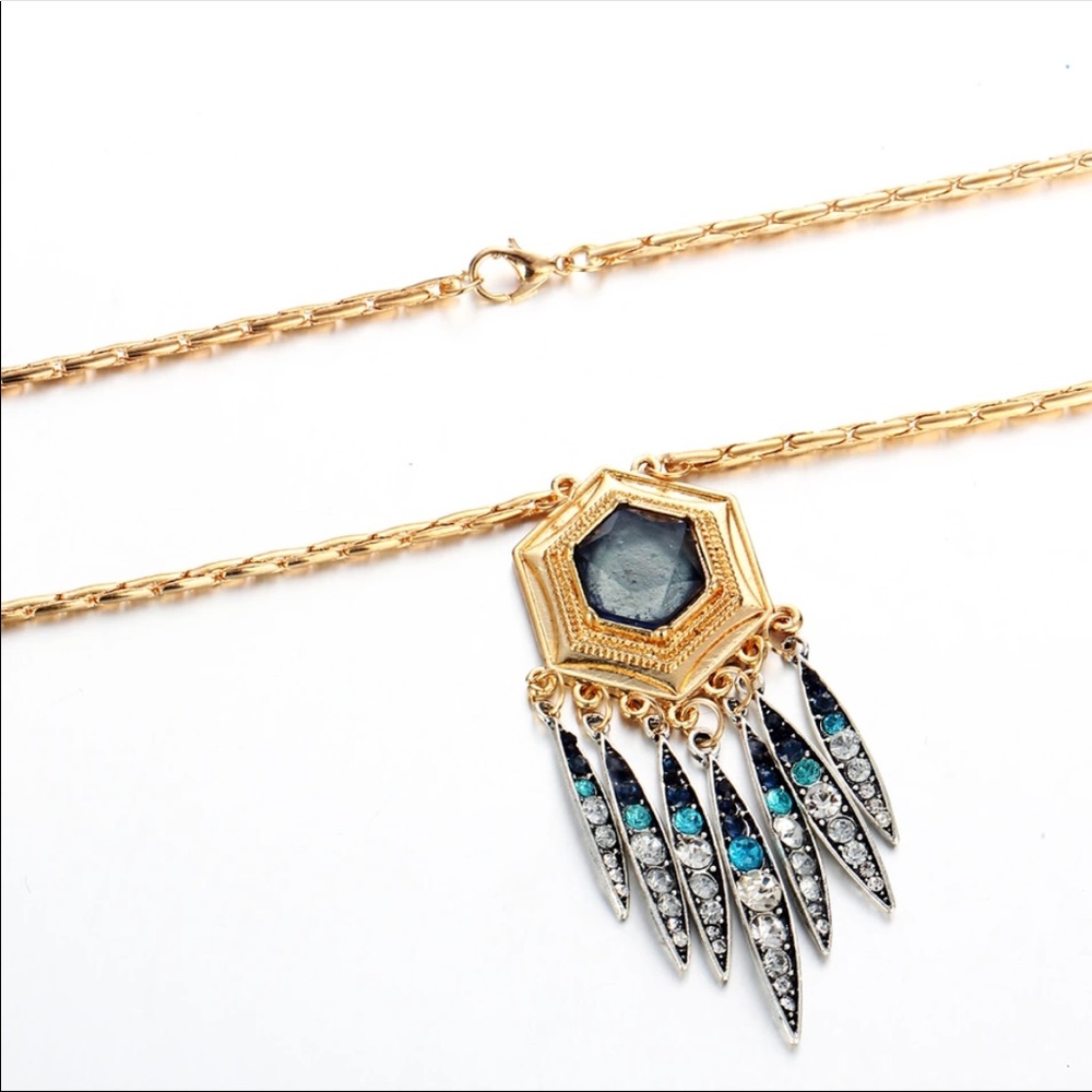Long Tassel Boho Necklace - Picture 2 of 3